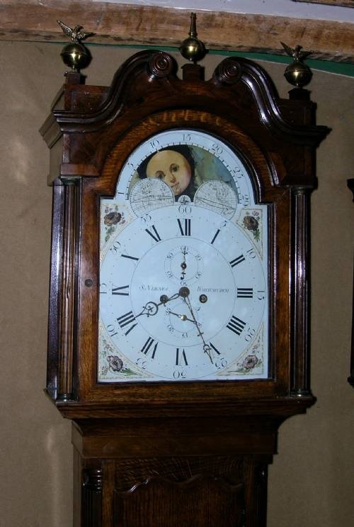 fig 1. Georgian moon Dial Longcase Clock